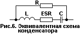 Эквивалентная схема конденсатора